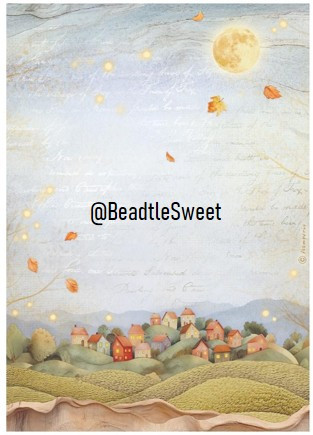 Stamperia Rice Paper DFSA 41058(Whispering woods hills)