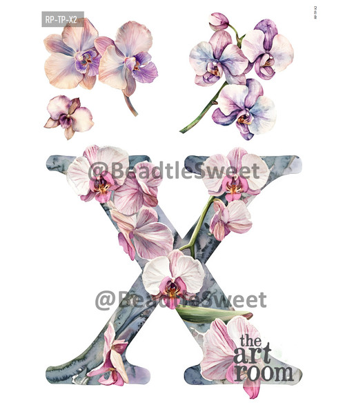 Letter X Rice Paper RP-TP-X2