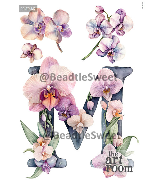 Letter M Rice Paper RP-TP-M2