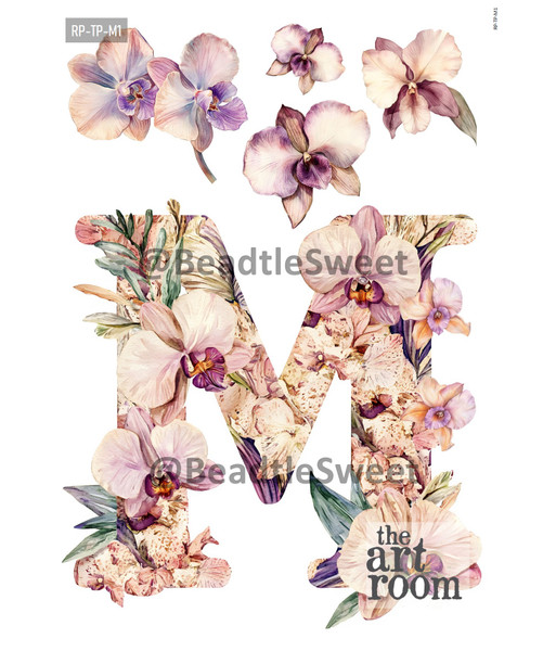 Letter M Rice Paper RP-TP-M1