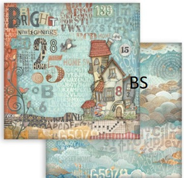 Stamperia Scrapbooking Double face sheet - Furry Friends House