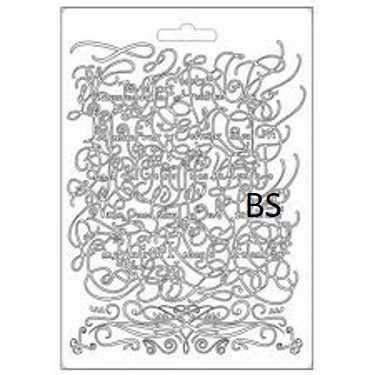 Stamperia Soft Mould A5 - Romantic Garden House calligraphy (K3PTA5614)