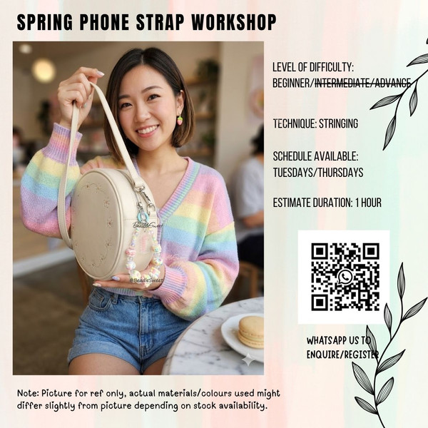 Spring Phone Strap Workshop (Beginner)