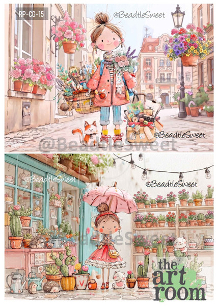 Cute Girls Rice Paper RP-CG-15