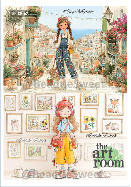 Cute Girls Rice Paper RP-CG-42