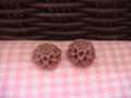 1cm Cocoa Chrysanthemum Cabochon