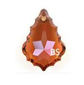 50mm Swarovski 6091 Crystal Copper Baroque Pendant