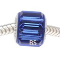 Swarovski BeCharmed Pave Bead 80301 Sapphire