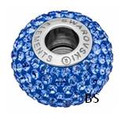 Swarovski BeCharmed Pave Bead 80101 Sapphire