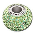 Swarovski BeCharmed Pave Bead 80101 Peridot