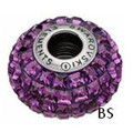 Swarovski BeCharmed Pave Bead 80201 Amethyst