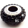 Swarovski BeCharmed Pave Bead 80101 Jet