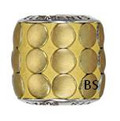 Swarovski BeCharmed Pave Metallic Bead 80701 Gold Brushed