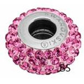 Swarovski BeCharmed Pave Bead 81101 Rose