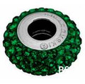 Swarovski BeCharmed Pave Bead 81101 Emerald