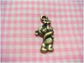 Antique Brass Bear Charm