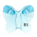 Swarovski 5754 Butterfly Bead Aquamarine 6mm