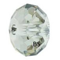 Swarovski 5041 Briolette Bead Crystal Silvershade 18mm