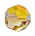 Swarovski 5000 Crystal Metallic Sunshine Round Bead