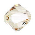 Swarovski 5603 Graphic Cube Bead Crystal Golden Shadow 6mm