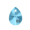 8mm Swarovski 6128 Aquamarine Mini Pear Pendant