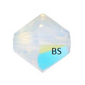 3mm Swarovski 5328 White Opal Shimmer Bicone Bead