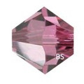 3mm Swarovski 5328 Rose Satin Bicone Bead