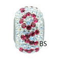 Swarovski BeCharmed "Love" Pave 81732 in Ruby and Moonlight