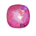 12mm Swarovski 4470 Lotus Pink DeLite Cushion Square