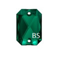 14mmx10mm Swarovski 3252 Emerald Sew On