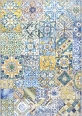 Stamperia Rice Paper DFSA4740 (Blue Dream tiles)