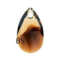 16mm Swarovski 6106 Topaz Blend Pear Pendant