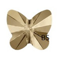 Swarovski 5754 Butterfly Bead Crystal Golden Shadow 10mm