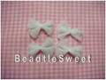 Mini White Netted Ribbons