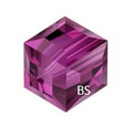 Swarovski 5601 Square Bead Fuchsia 6mm