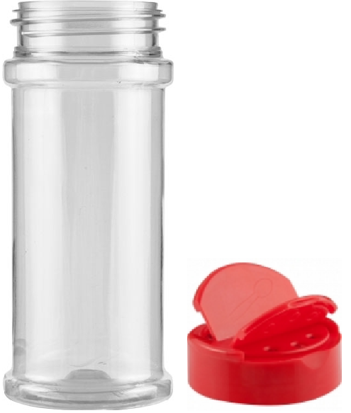 Buy 16 fl oz Empty Plastic Spice Jars with Red Lids