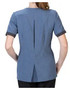 Double action back with inverted pleats