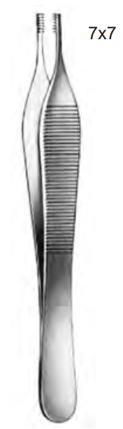 Product Spectrum Adson-Brown Tissue Forceps, 4.75", 7x7 Teeth | SAH.20-1118 Image