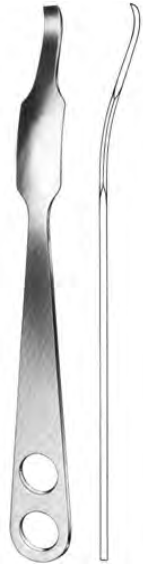 Product Spectrum Hohmann Retractor, 10" (25cm), 2 Finger Holes, Flat Broad Tip, 22mm | SAH.20-2170 Image