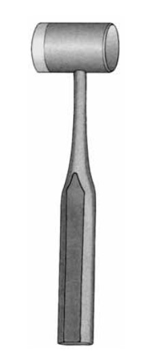 Product Spectrum Mallet, 7.5" (19cm), 1 Plastic Cap, 1 Metal Face, 30mm Diameter Head, 240g | SAH.20-2263 Image