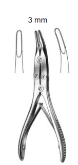 Product Spectrum Bohler Bone Rongeur, 6" (15cm), Straight, Double Action, 3mm Jaw | SAH.20-5619 Image