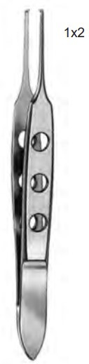 Product Spectrum Bishop Harmon Tissue Forcep, 3.25", 1x2 Teeth, 0.8mm Tip | SAH.24-5951 Image