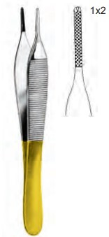 Product Spectrum Adson Tissue Forcep, 4.75", 1x2 Teeth, Suture Platform, TC | SAH.30-2571 Image