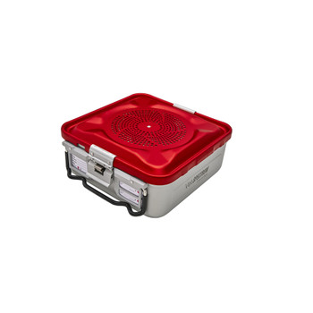 Product Vet Spectrum EverGreen 1/2 Standard Sterilization Container Starter, Short 310mm x 280mm x 110mm, Red | SAH.SC-504 Image