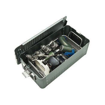 Product VOI Sterilization Case w/o Divider, No Tray Brackets, for Vdrive Tray, Anodized | TRAY CASE-P Image