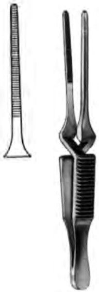 Product Spectrum Diethrich Bulldog Clamp, 2.35" (60mm), Straight, Serrated, 20mm Jaw Length, Cross Loaded | SAH.13-3115 Image