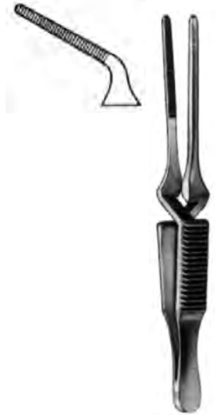 Product Spectrum Diethrich Bulldog Clamp, 2" (50mm), Angled, Serrated, 12mm Jaw Length, Cross Loaded | SAH.13-3117 Image