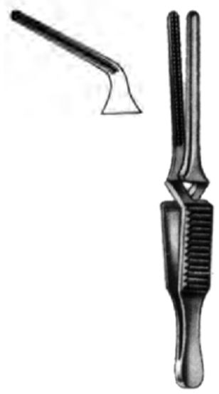 Product Spectrum Debakey-Diethrich Bulldog Clamp, 2" (50mm), Angled, Atraumatic Jaws, 14mm Jaw Length, Cross Loaded | SAH.13-3123 Image
