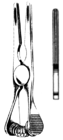 Product Spectrum Glover Bulldog Clamp, 2.25" (6cm), Straight, Atraumatic Jaws, Spring Loaded | SAH.13-3132 Image