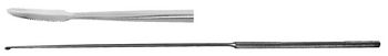 Product Spectrum Arthroscopy Banana Knife, Long, 8.6",Straight, 4.0mm Dia Knurled Handle, Double Edged, Serrated, Cvd | SAH.20-0817 Image